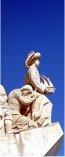 Prince Henry and the navigators in the monument to the Portuguese discoveries, Belém, Lisbon.